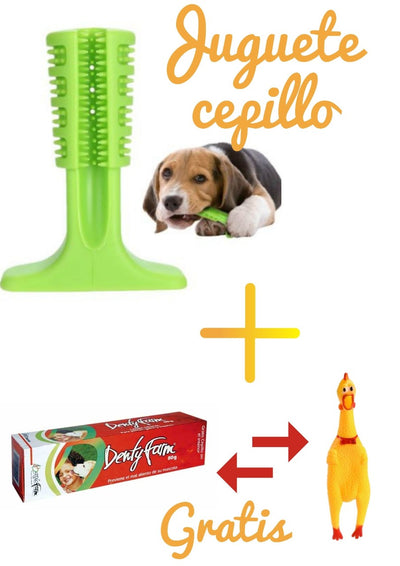 🐶 Cepi-dog (Juguete limpiador dental 🐾 + Crema dental para perros) + 🎁 Pollo regalo