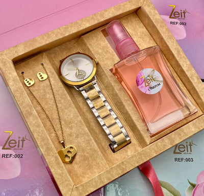 😍 Beautiful kit (Reloj + Fragancia + Gargantilla) 🌟