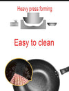👨‍🍳 Olla de cocina wok, cacerola con tapa a presión para hacer cualquier alimento al vapor 🍚